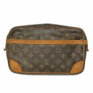 Louis Vuitton Compigne Monogram Shoulder Bag Brown